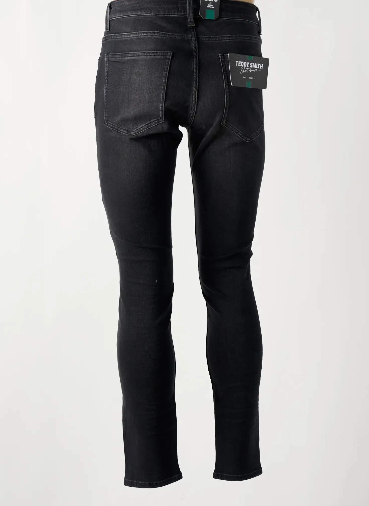 Jeans Skinny Teddy Smith Noir Taille Normale