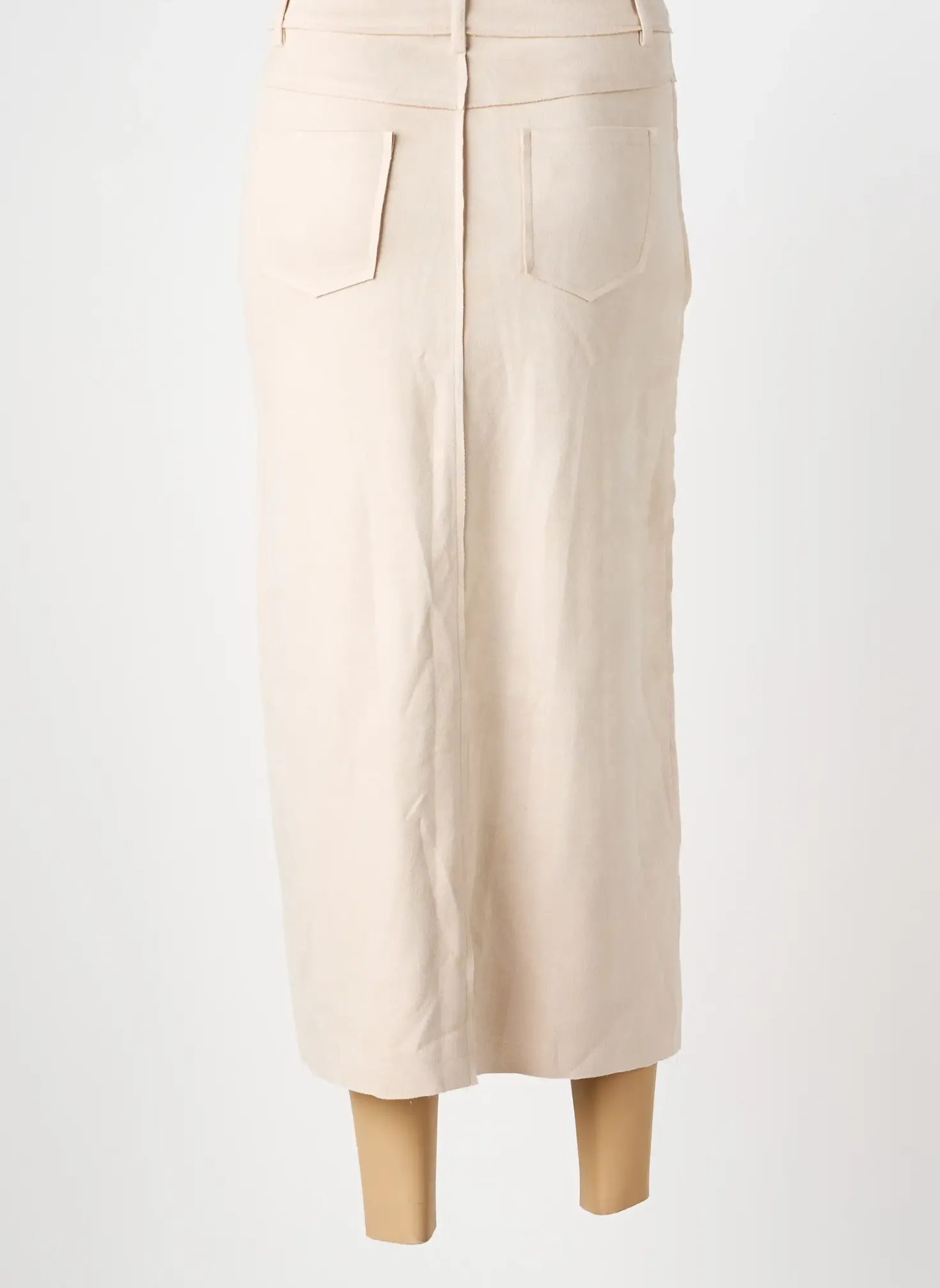 Jupe Longue Hf Moda Beige