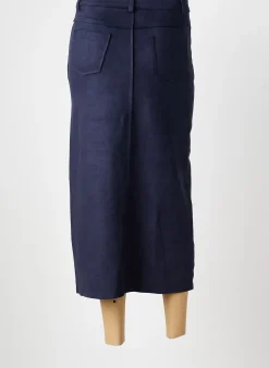 Jupe Longue Hf Moda Bleu
