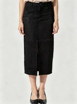 Jupe Longue Hf Moda Noir