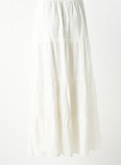 Jupe Longue Pieces Blanc