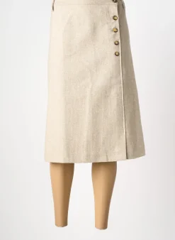 Jupe Mi-longue Agathe & Louise Beige