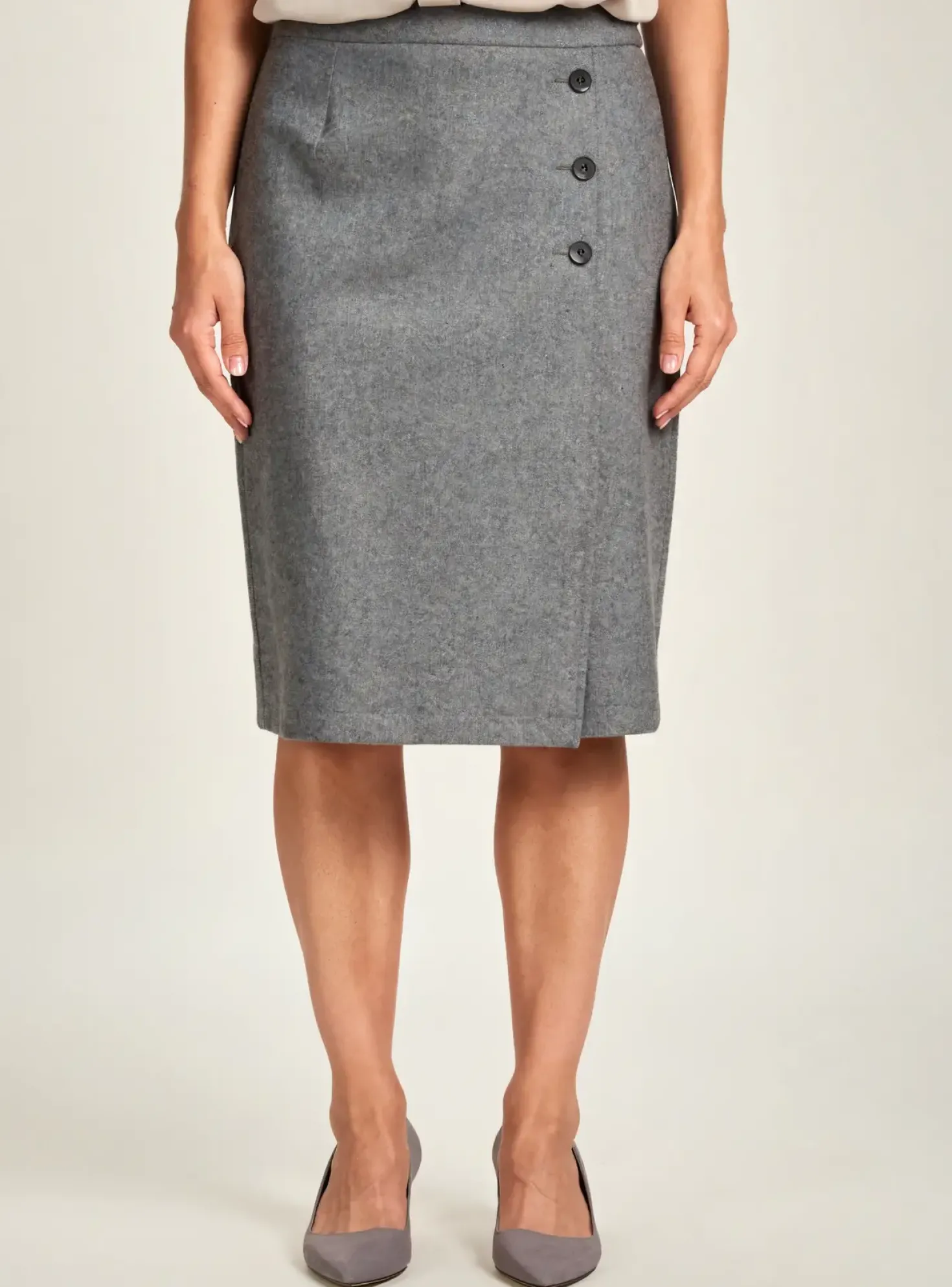 Jupe Mi-longue Gerry Weber Gris