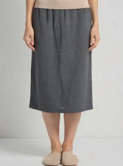 Jupe Mi-longue Griffon Gris