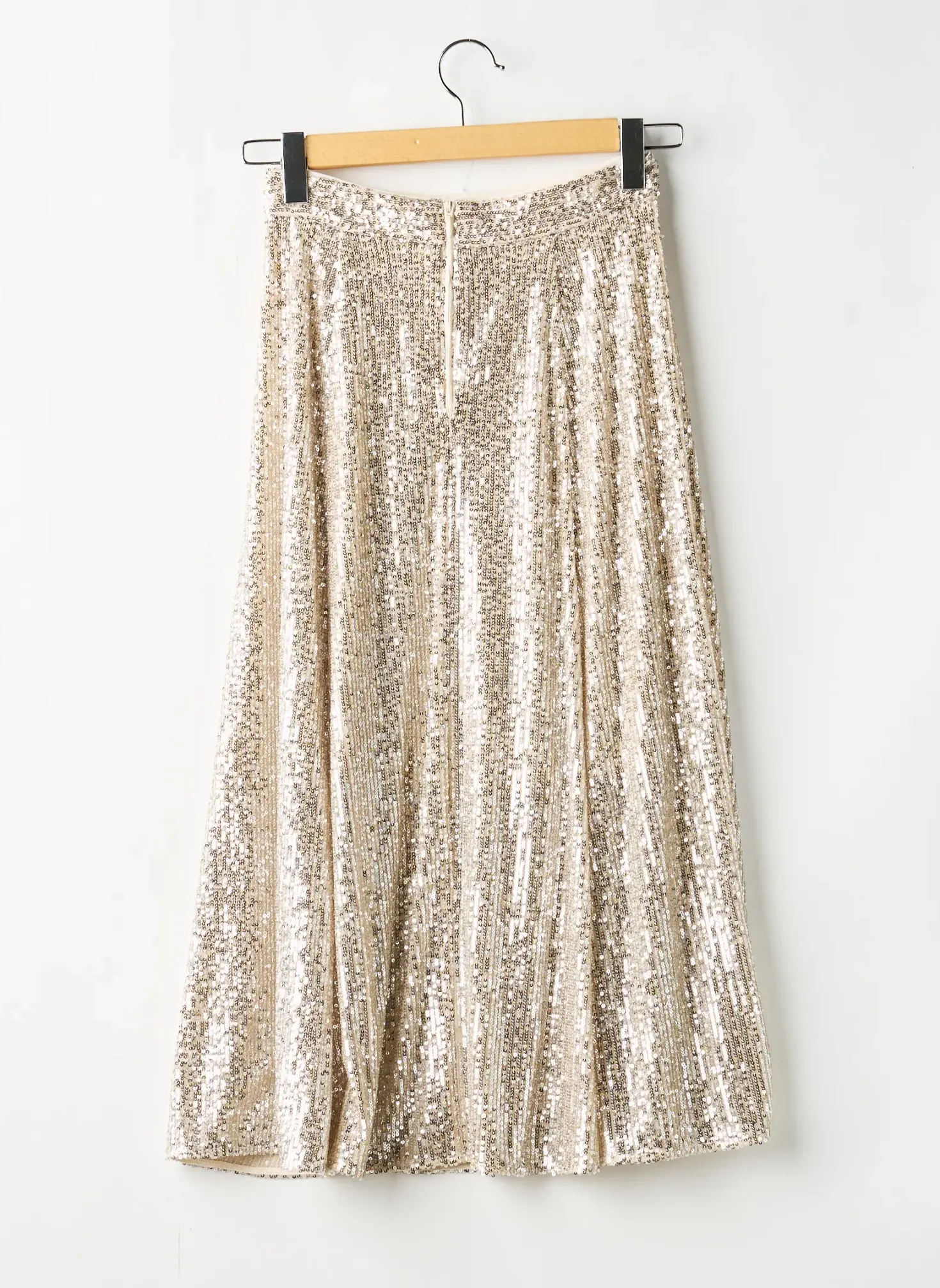 Jupe Mi-longue H&m Beige