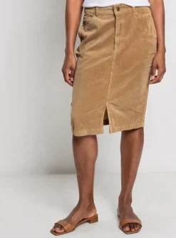 Jupe Mi-longue Para Mi Marron