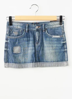 Jupe Mi-longue Pepe Jeans Bleu