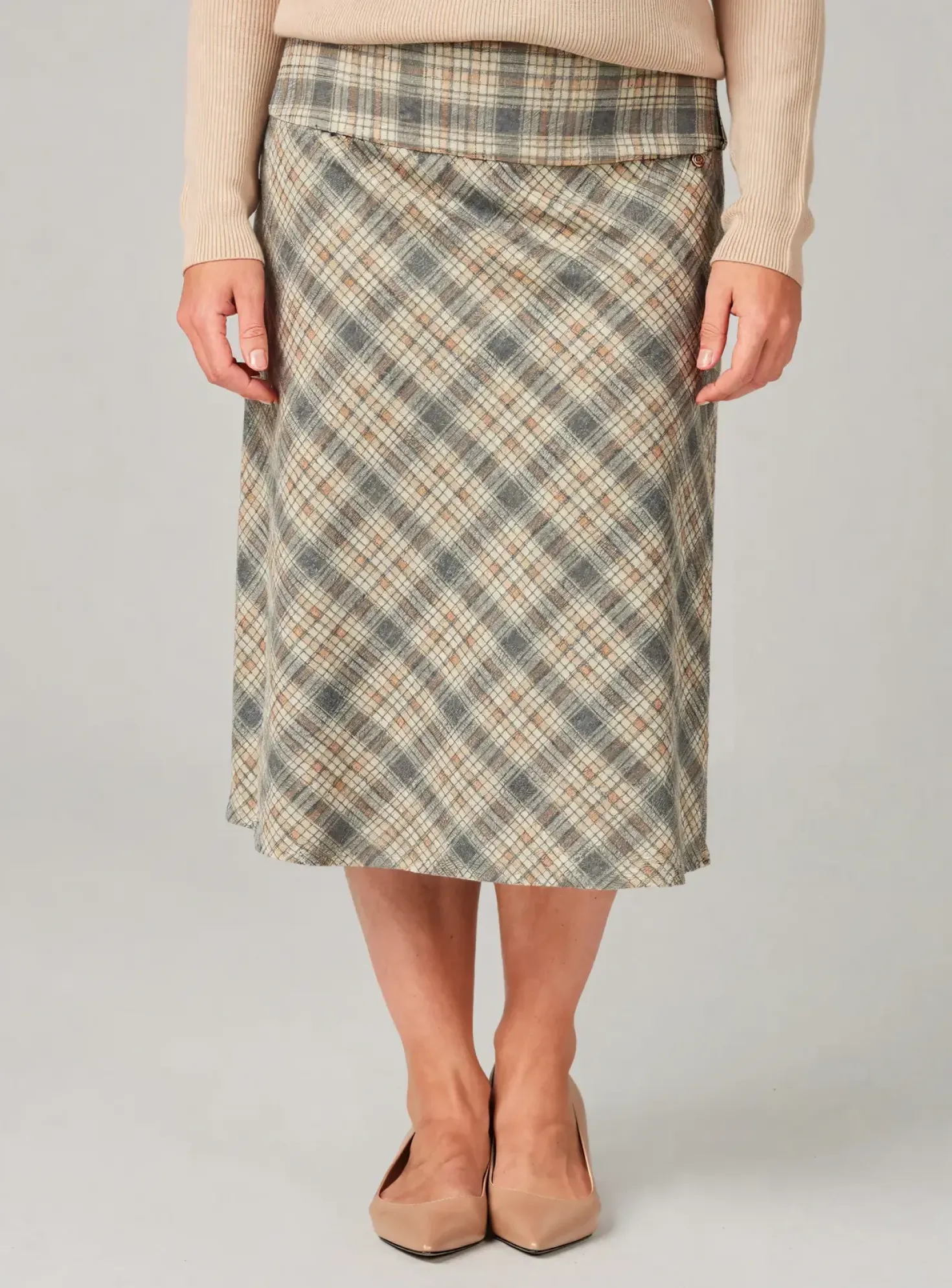 Jupe Mi-longue Toni Dress Gris