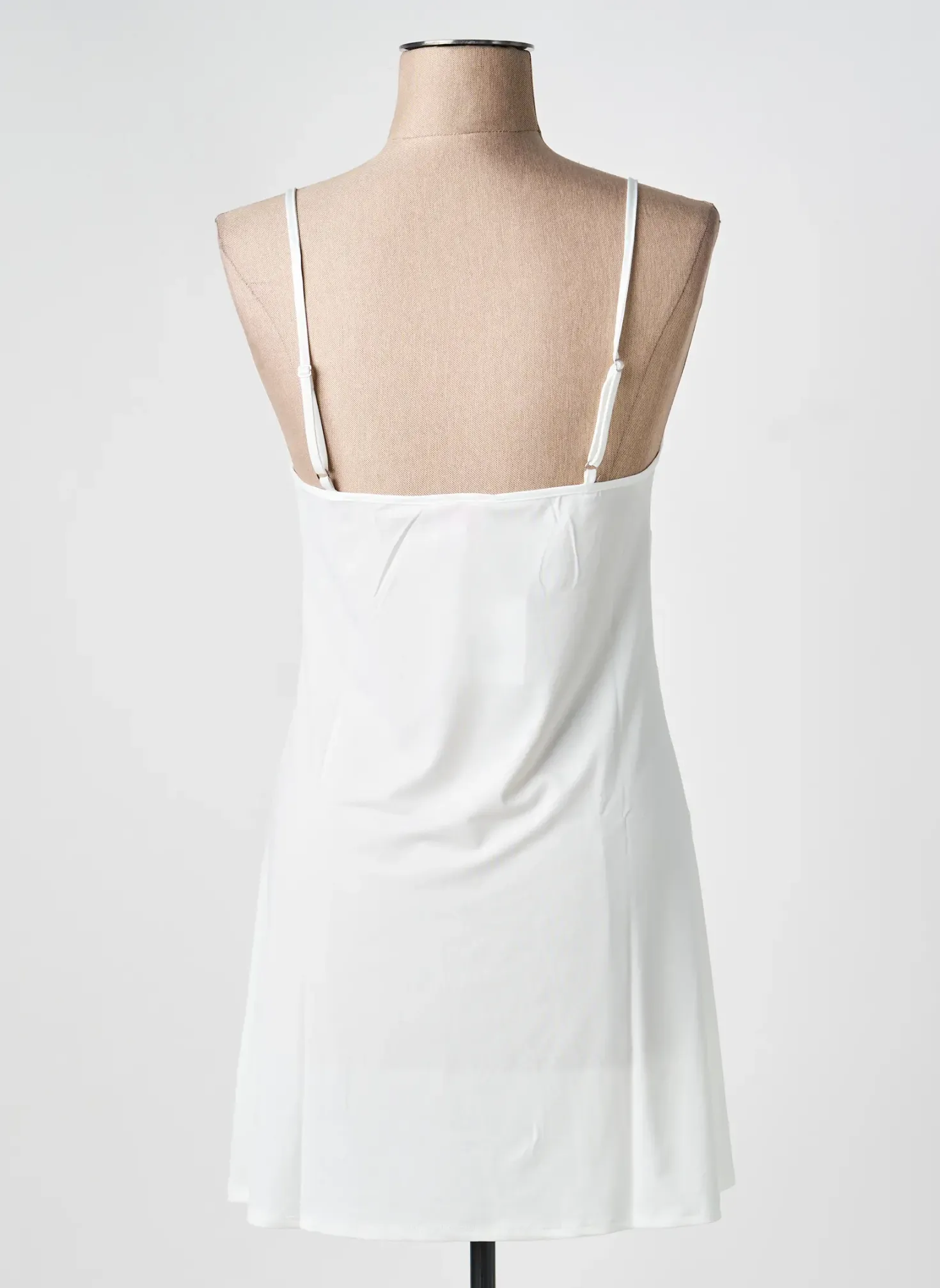 Jupon /fond De Robe Rose Pomme Blanc