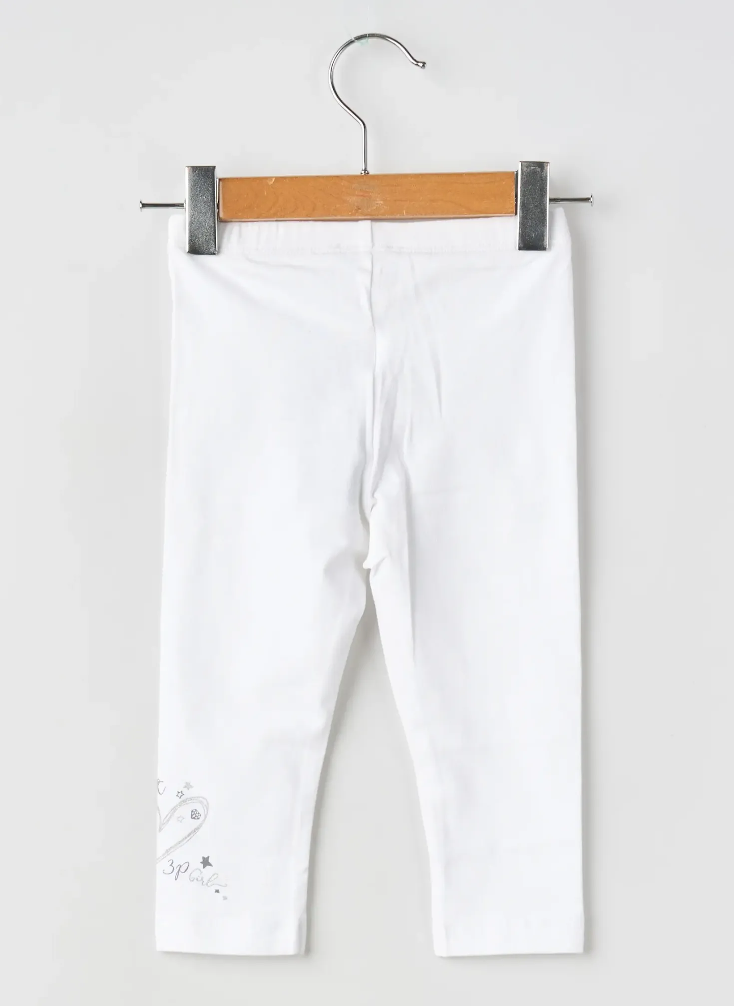 Legging 3 Pommes Blanc Taille Élastique