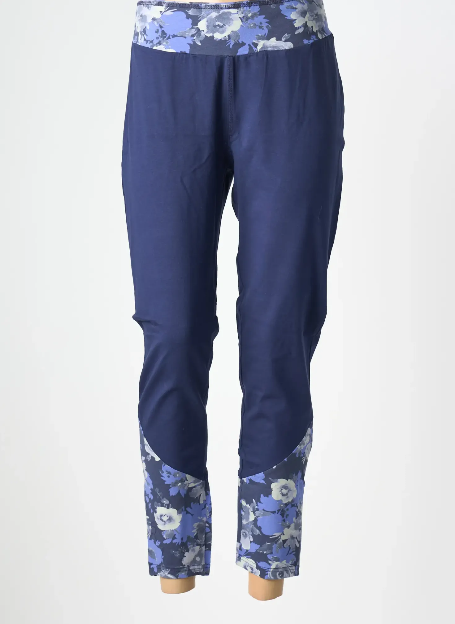Legging Sheego Bleu Taille Normale