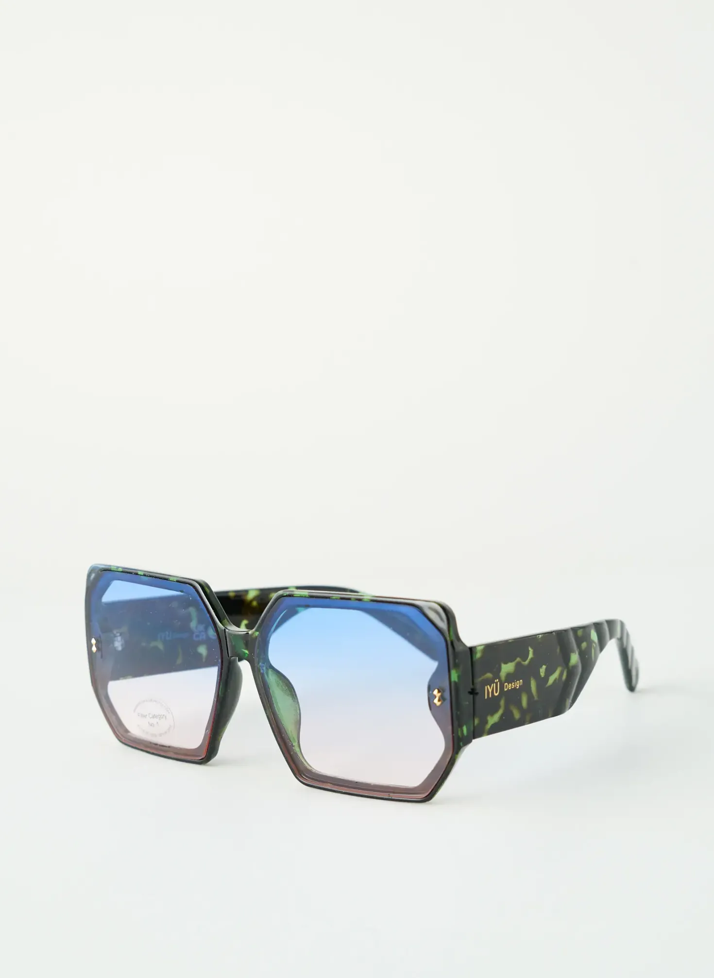 Lunettes De Soleil Iyü Bleu