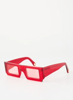 Lunettes De Soleil Jacquemus Rouge
