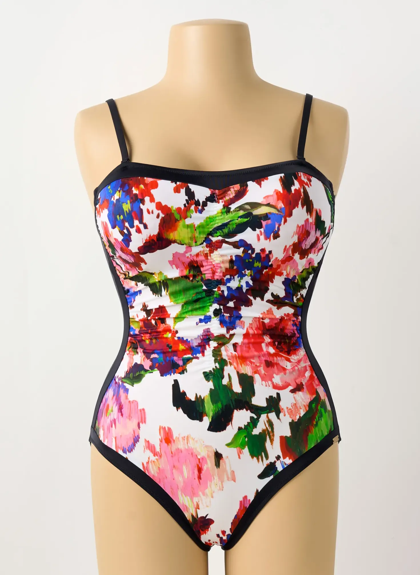 Maillot De Bain 1 Pièce Charmline Noir Haut Soutien-gorge Moulé
