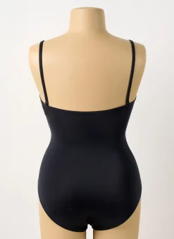 Maillot De Bain 1 Pièce Charmline Noir Haut Soutien-gorge Moulé