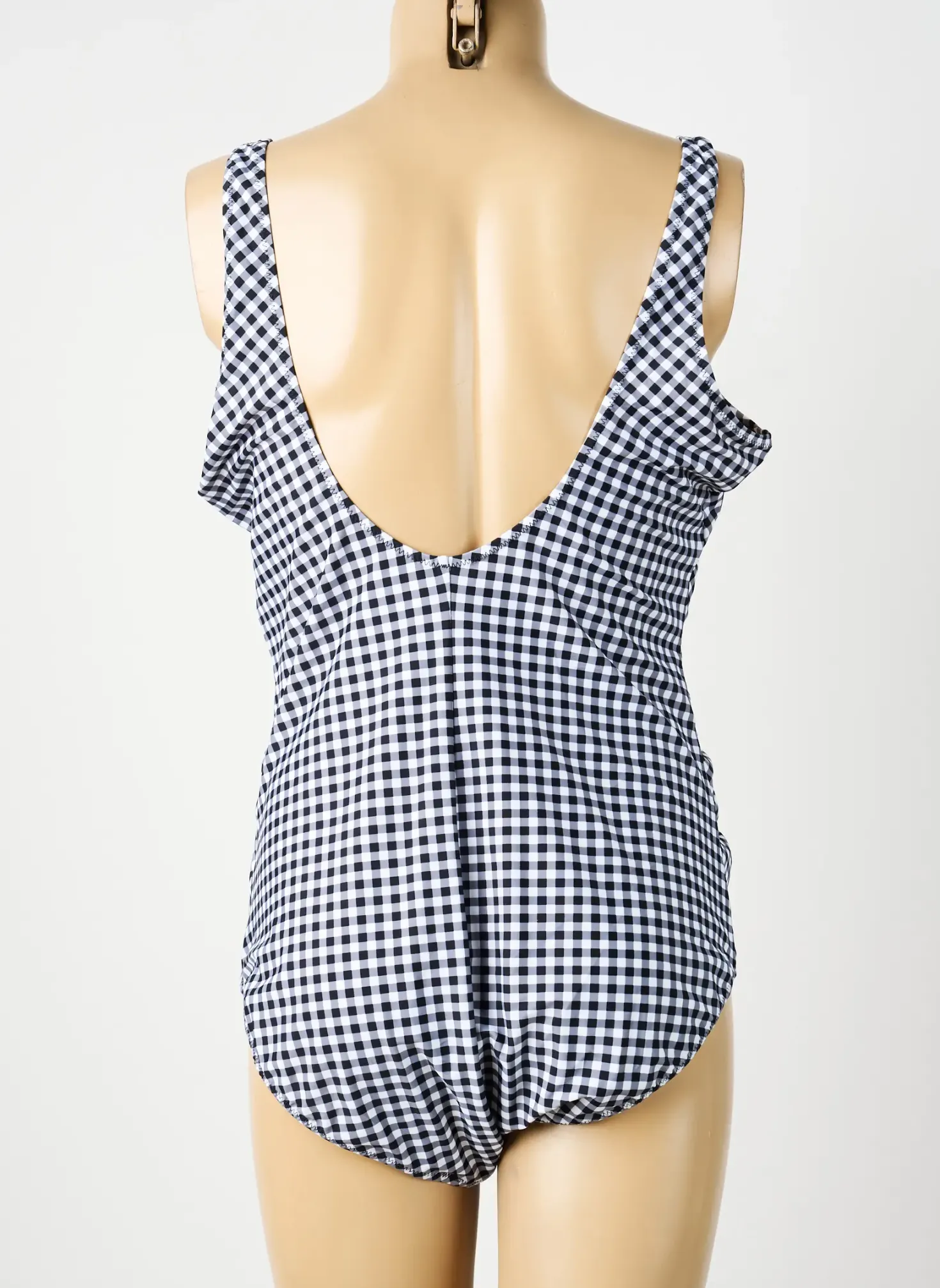 Maillot De Bain 1 Pièce Damart Noir Haut Triangles