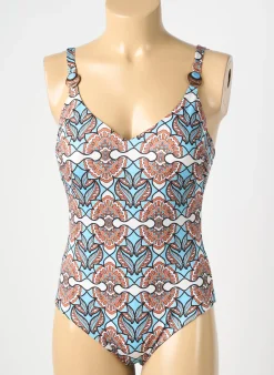 Maillot De Bain 1 Pièce Genius Bleu Haut Soutien-gorge Moulé