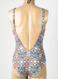 Maillot De Bain 1 Pièce Genius Bleu Haut Soutien-gorge Moulé
