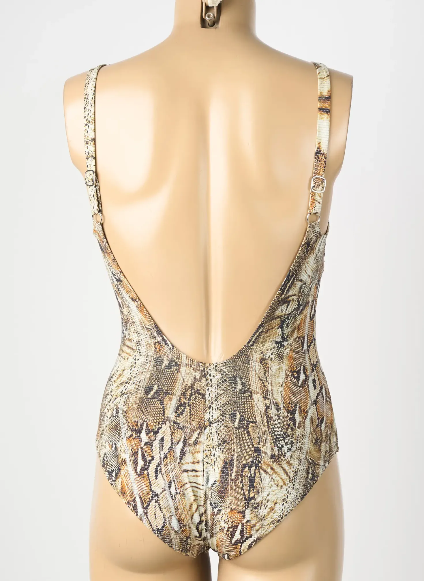 Maillot De Bain 1 Pièce Genius Marron Haut Soutien-gorge Moulé