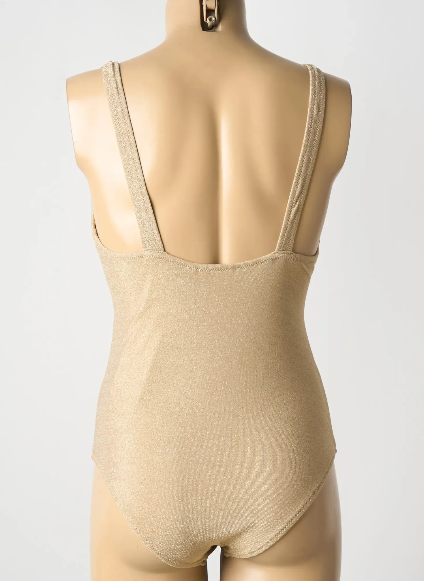 Maillot De Bain 1 Pièce Les Tropeziennes Par M.belarbi Or Haut Triangles