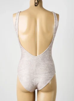 Maillot De Bain 1 Pièce Lolita Angels Beige Haut Soutien-gorge Balconnet