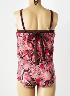 Maillot De Bain 1 Pièce Nina Ricci Marron Haut Soutien-gorge Emboitant