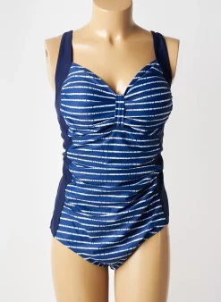 Maillot De Bain 1 Pièce No Age Bleu Haut Soutien-gorge Balconnet