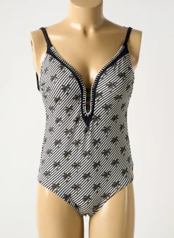 Maillot De Bain 1 Pièce Olympia Noir Haut Soutien-gorge Moulé