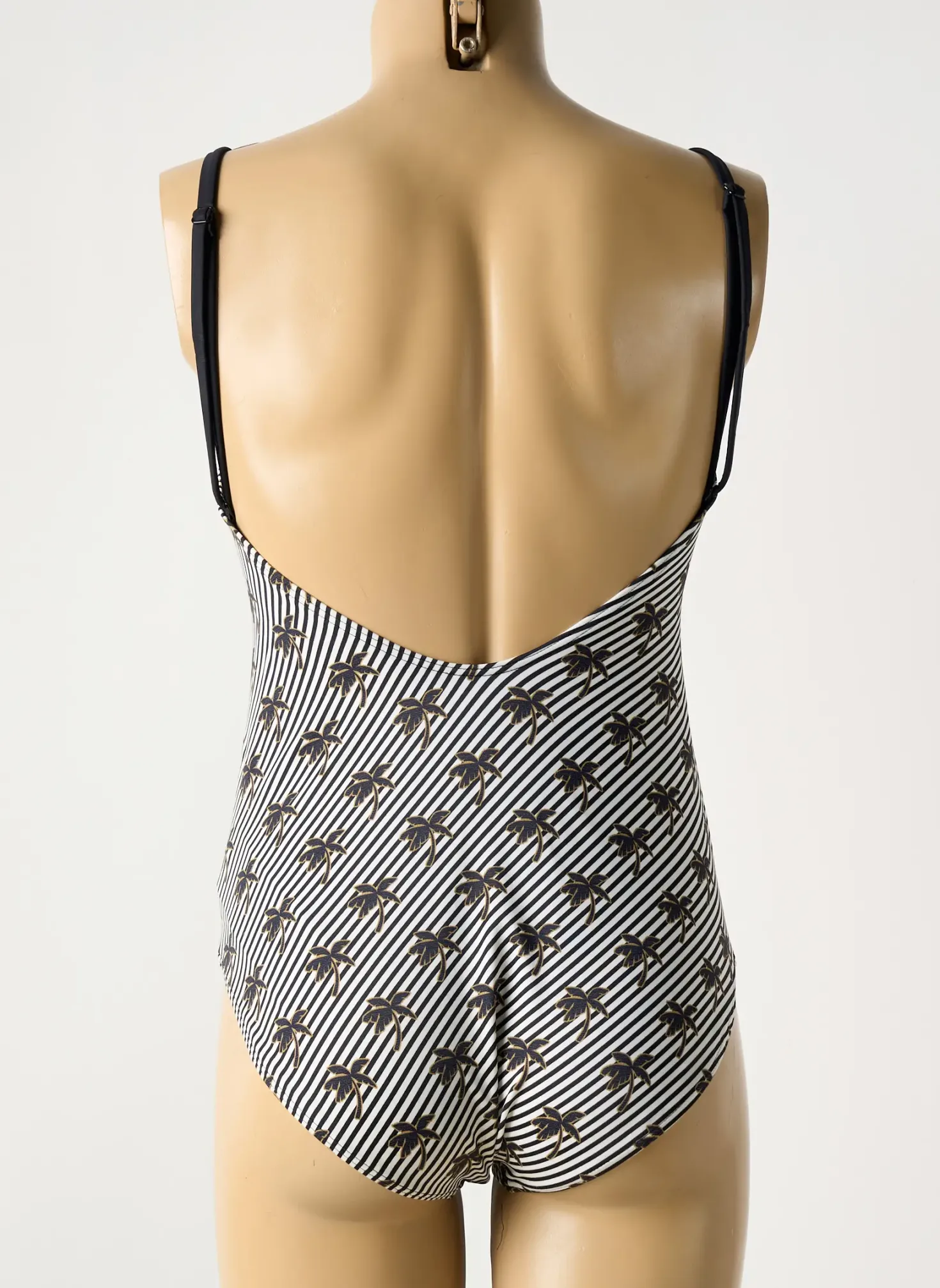 Maillot De Bain 1 Pièce Olympia Noir Haut Soutien-gorge Moulé