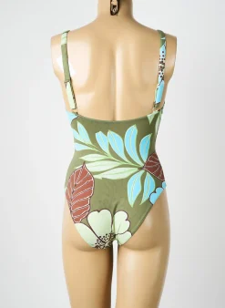 Maillot De Bain 1 Pièce Reglisse Vert Haut Soutien-gorge Emboitant