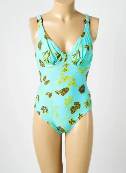 Maillot De Bain 1 Pièce Reglisse Bleu Haut Soutien-gorge Emboitant