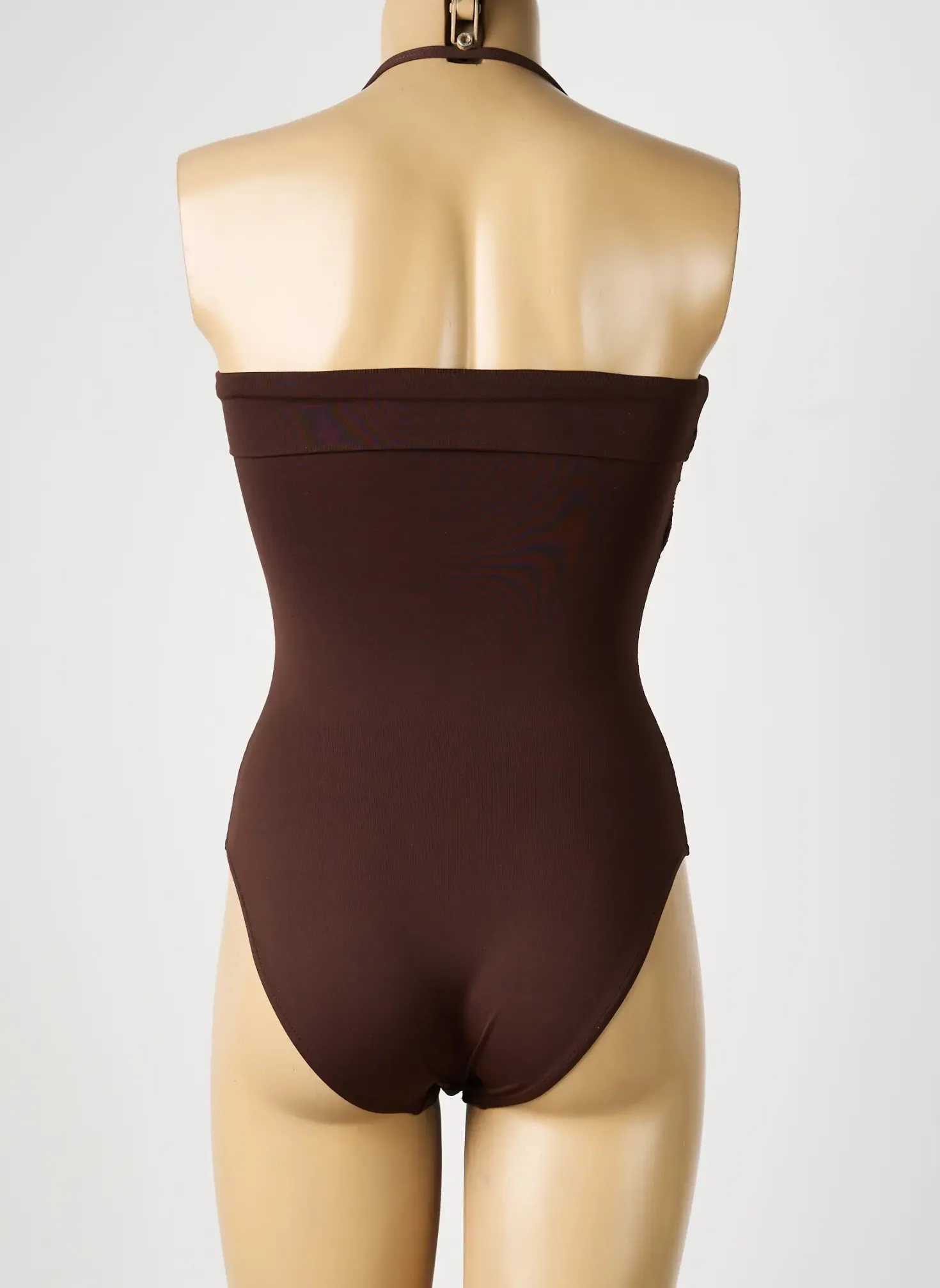 Maillot De Bain 1 Pièce Reglisse Gris Haut Soutien-gorge Balconnet