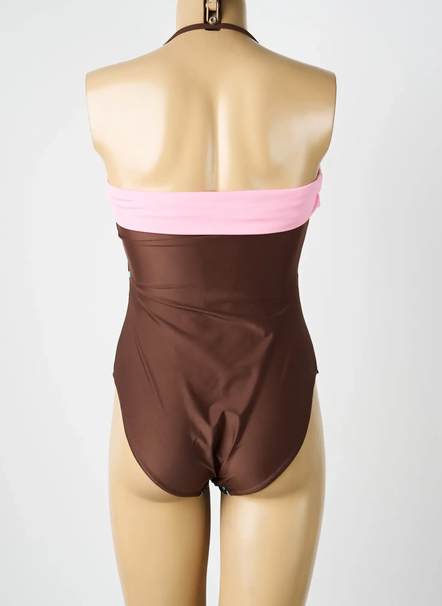 Maillot De Bain 1 Pièce Reglisse Marron Haut Bandeau