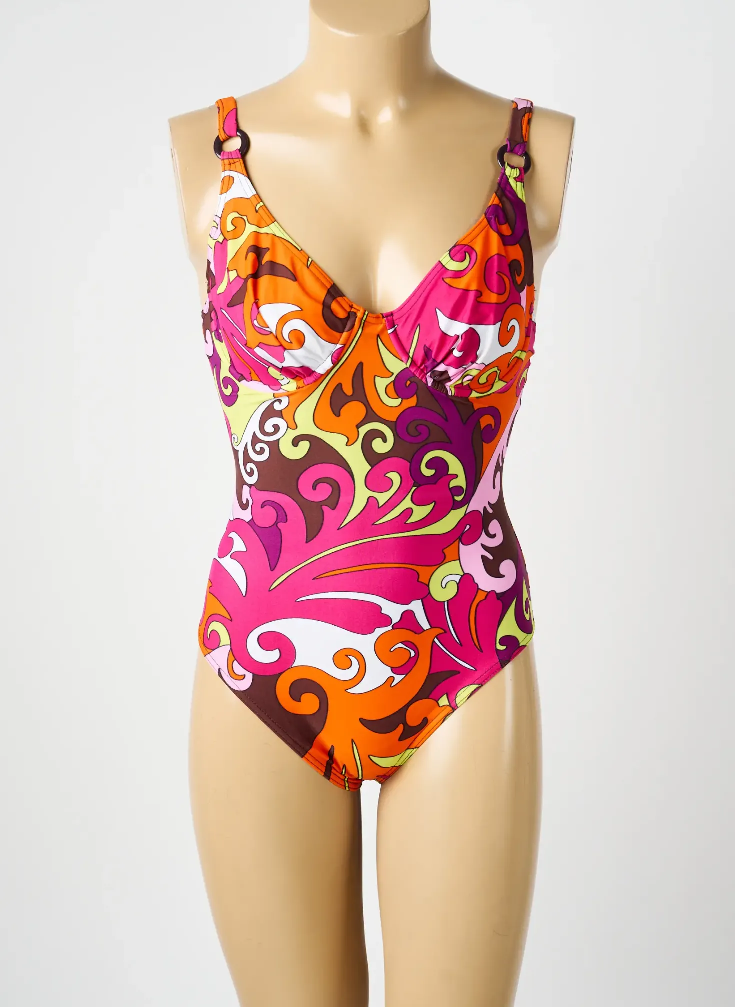 Maillot De Bain 1 Pièce Reglisse Violet Haut Soutien-gorge Emboitant