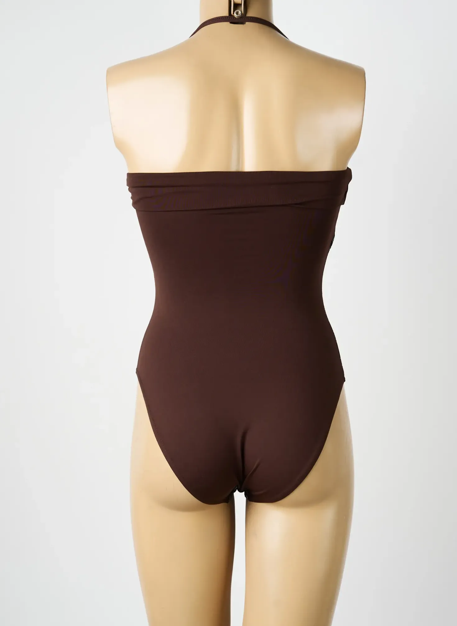 Maillot De Bain 1 Pièce Reglisse Marron Haut Bandeau