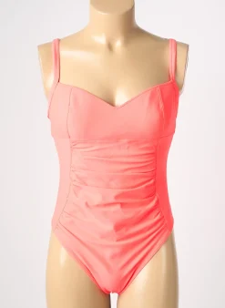 Maillot De Bain 1 Pièce Reglisse Orange Haut Soutien-gorge Moulé