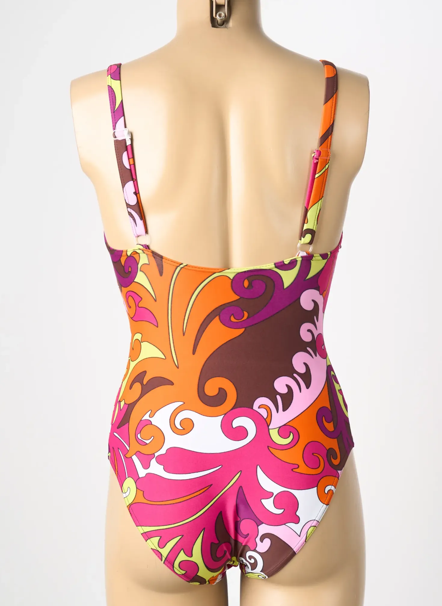 Maillot De Bain 1 Pièce Reglisse Rose Haut Soutien-gorge Balconnet