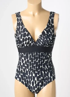Maillot De Bain 1 Pièce Reglisse Noir Haut Soutien-gorge Balconnet