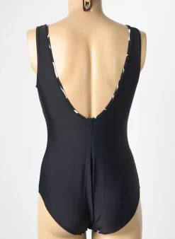 Maillot De Bain 1 Pièce Reglisse Noir Haut Soutien-gorge Balconnet