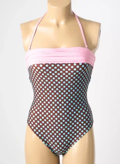 Maillot De Bain 1 Pièce Reglisse Marron Haut Bandeau