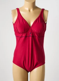 Maillot De Bain 1 Pièce Rose Pomme Rouge