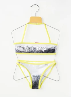 Maillot De Bain 2 Pièces Beachwear Gris