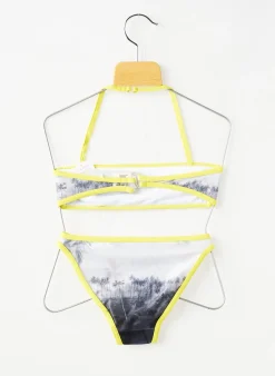 Maillot De Bain 2 Pièces Beachwear Gris