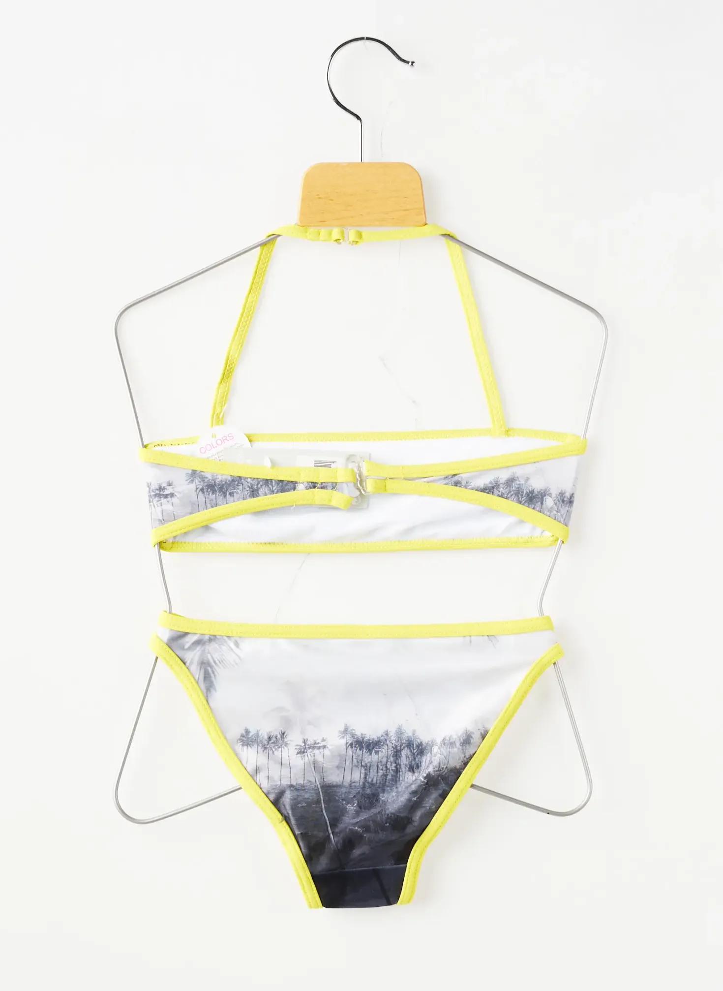 Maillot De Bain 2 Pièces Beachwear Gris