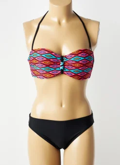 Maillot De Bain 2 Pièces Deidad Noir Haut Bandeau
