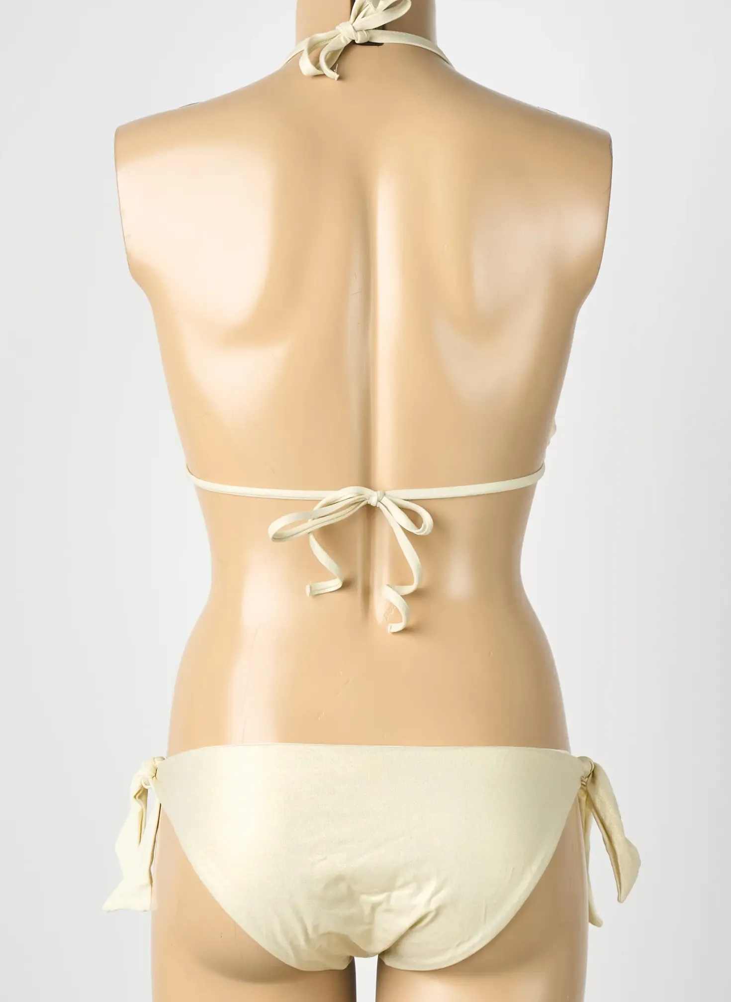 Maillot De Bain 2 Pièces Genius Beige Haut Triangles