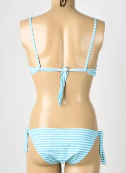 Maillot De Bain 2 Pièces Genius Bleu Haut Soutien-gorge Moulé