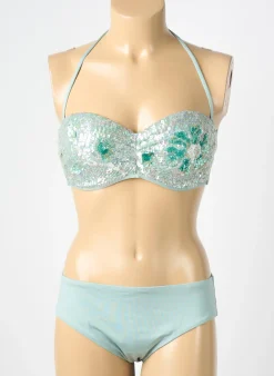 Maillot De Bain 2 Pièces Genius Bleu Haut Bandeau