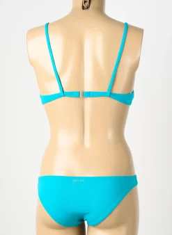 Maillot De Bain 2 Pièces Genius Bleu Haut Soutien-gorge Moulé