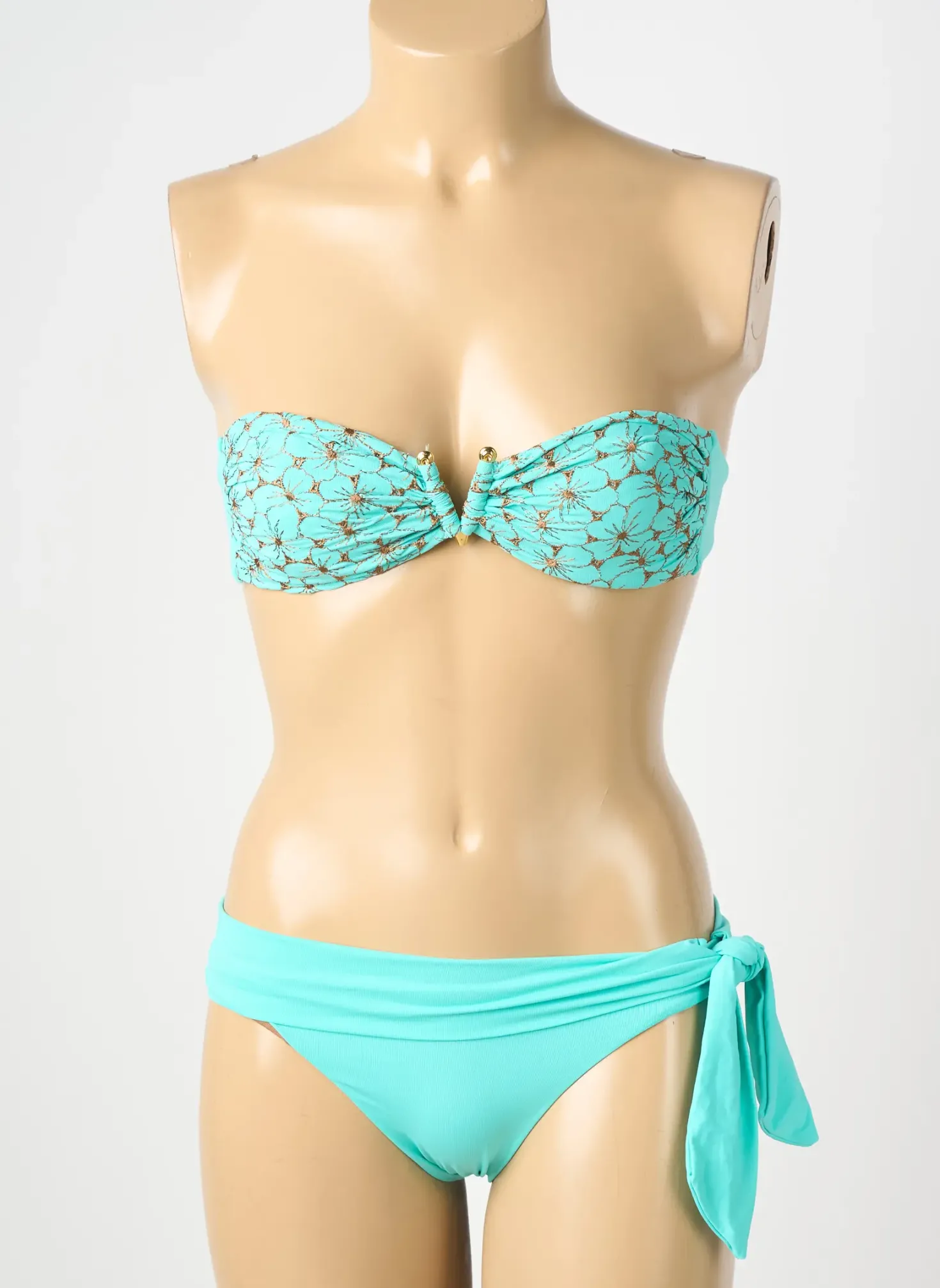 Maillot De Bain 2 Pièces Genius Bleu Haut Bandeau